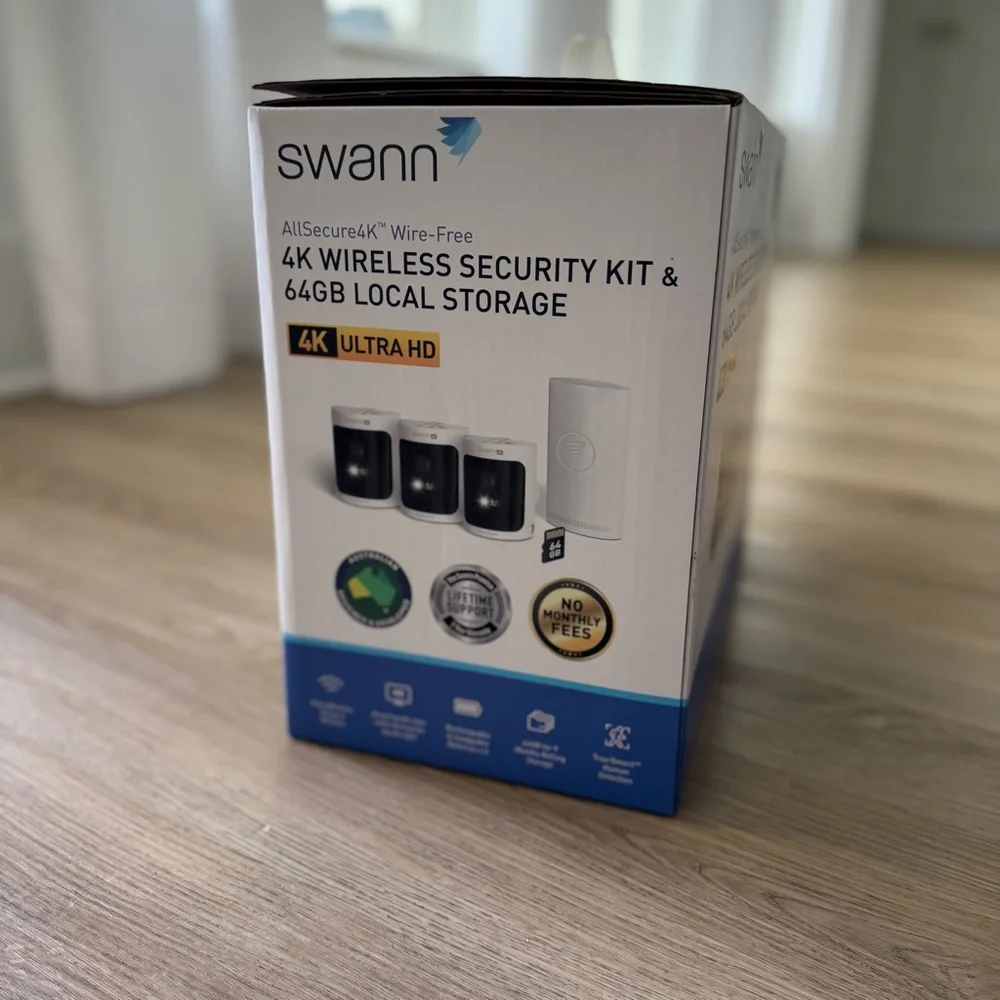 4K Wireless Security Kit with 64GB Local Storage - White